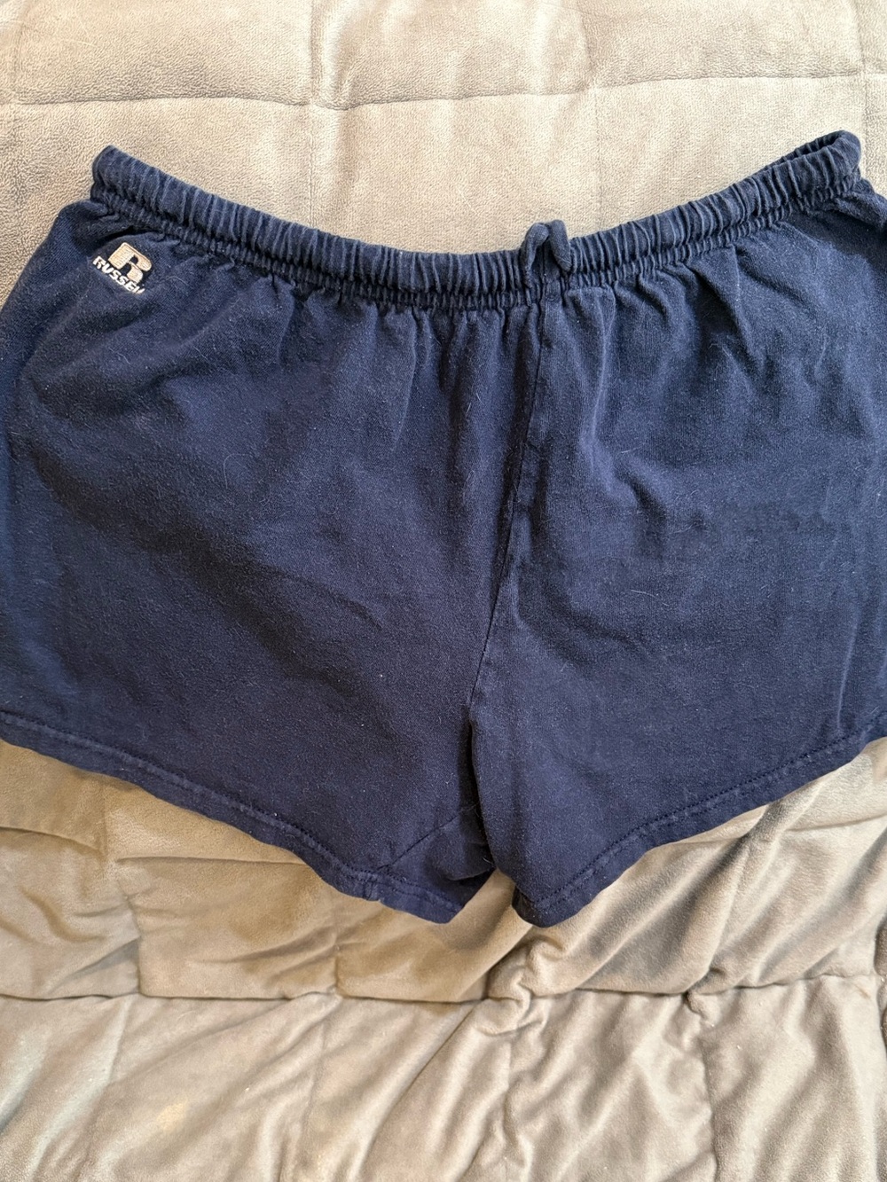 Russell Athletic Navy Drawstring -Waist Athletic Shorts vintage y2k